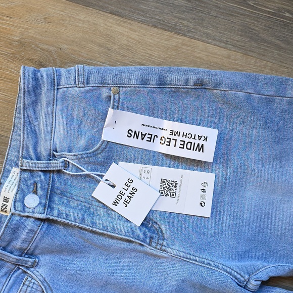 KATCH ME Light Blue Flare Women's Jeans - Picture 4 of 15